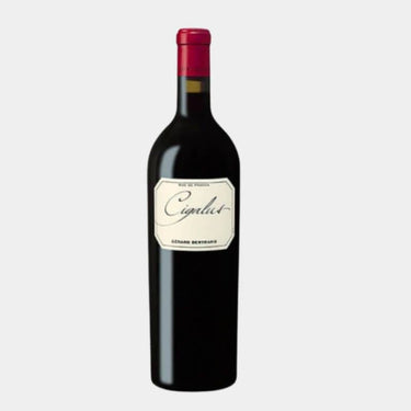 Bouteille de Cigalus Rouge, grand vin biodynamique du Pays d’Oc signé Gérard Bertrand